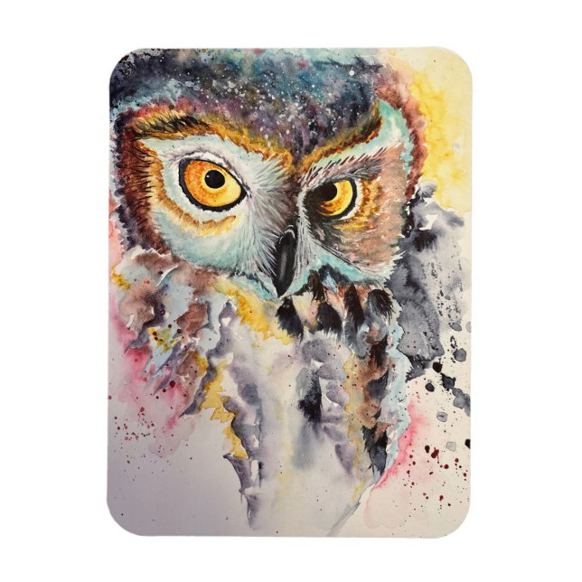 "Owl Majic" Magnet (Vertical)