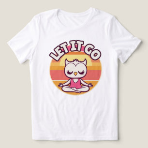 owl meditation cute Tri-Blend shirt