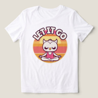 owl meditation cute Tri-Blend shirt