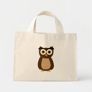 owl mini tote bag