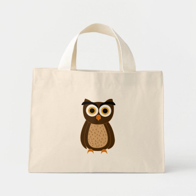owl mini tote bag (Front)