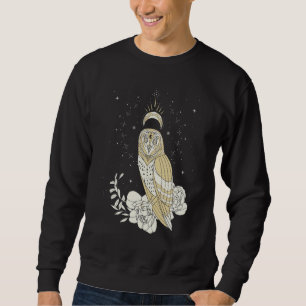 Owl Moon Phases Night Witch Aesthetic Sweatshirt