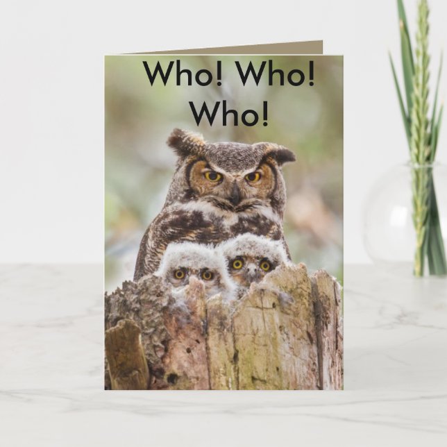 OWL MOTHERS DAY CARD (Front)