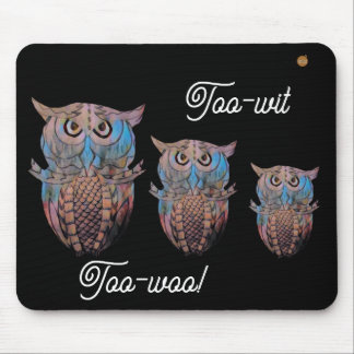 Owl mouse-mat. mouse pad