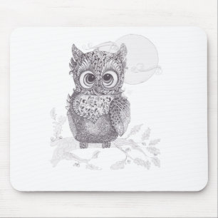 Owl Mouse Pad
