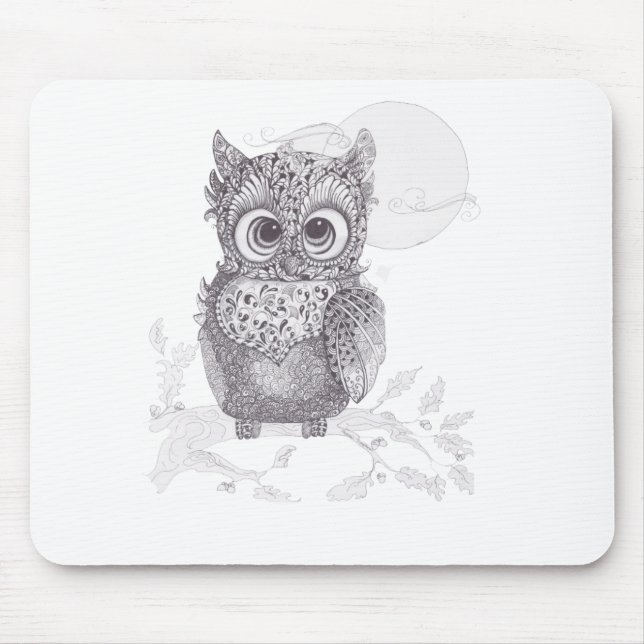 Owl Mouse Pad (Front)