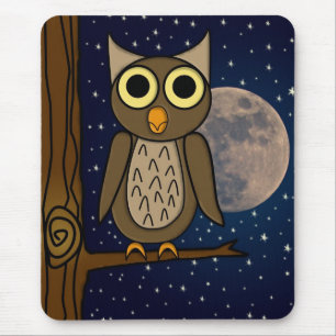 owl     mouse pad