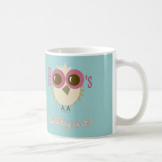 Owl Mug Birthday Party Gifts Pink Teal