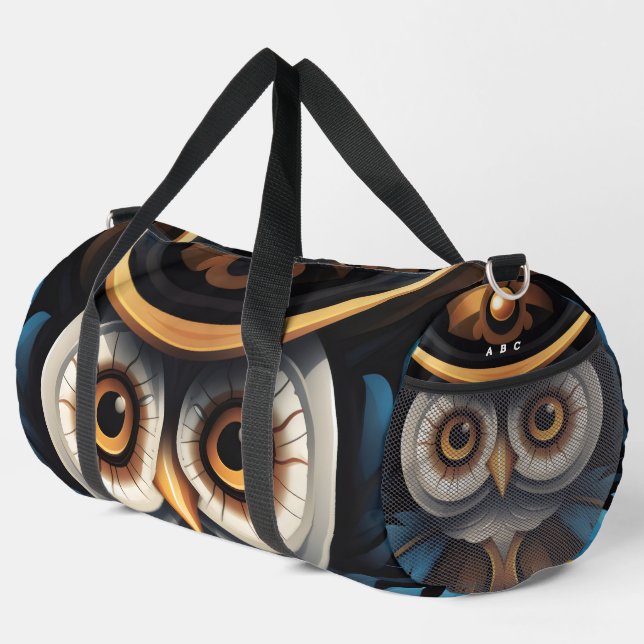 Owl Name Duffle Bag (Right Corner)