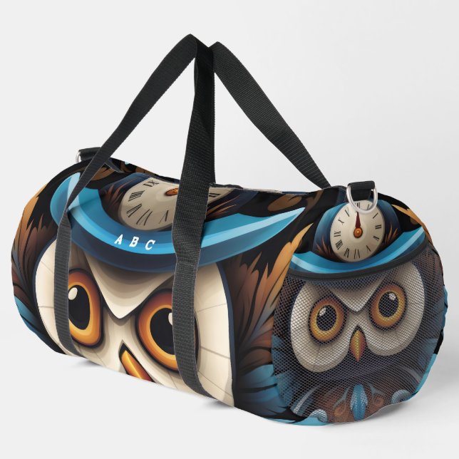 Owl Name Duffle Bag (Right Corner)