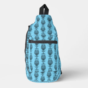 Owl (neon blue) - Sling Bag