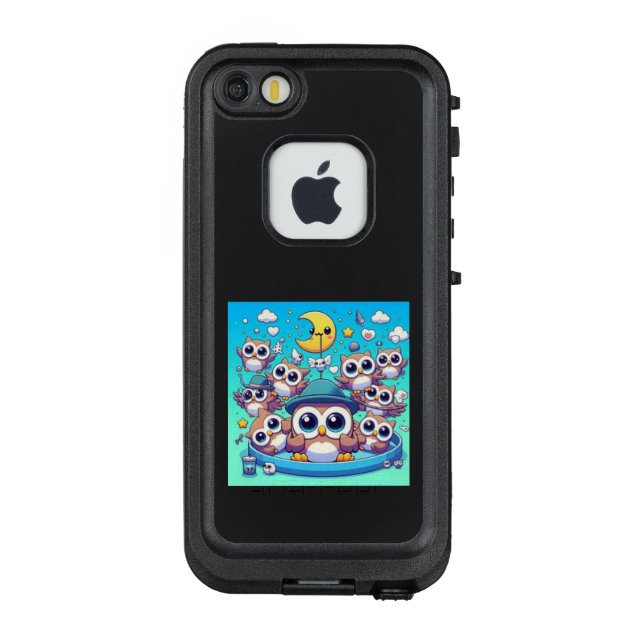Owl Night Party LifeProof iPhone Case (Back)