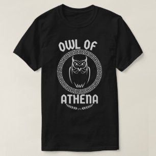 Owl Of Athena Goddess Medusa Greek  T-Shirt