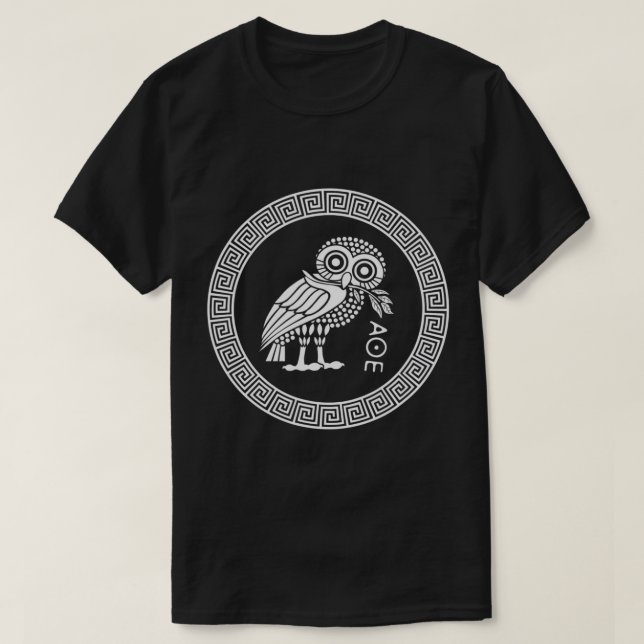 Owl of Athena T-Shirt (Design Front)