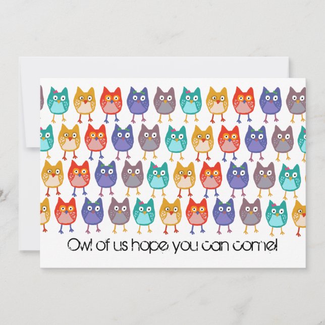 Owl of us invitation (Front)