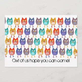 Owl of us invitation