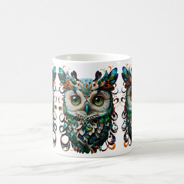  Owl of Wisdom Inspirational coffee mugs (Center)