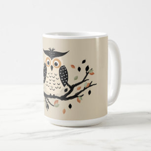 Owl on a Branch Coffee Mug