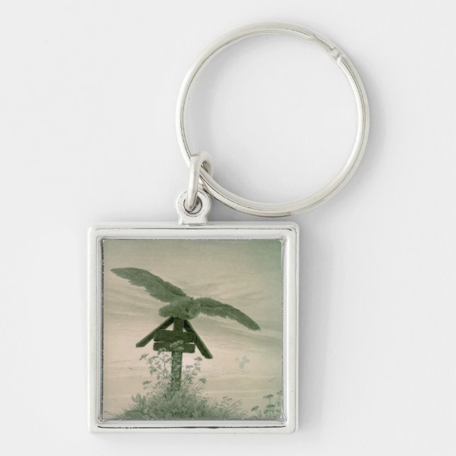 Owl on a Grave, 1836-7 Key Ring (Front)