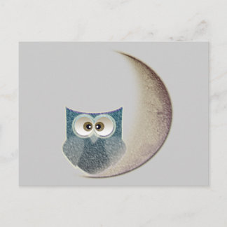 owl on the Moon Postcard