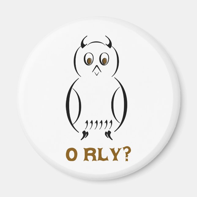 Owl O'Rly Magnet (Front)
