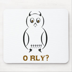 Owl O'Rly Mouse Pad