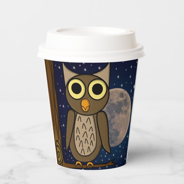 owl  paper cups (Front)