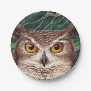 Owl Paper Plate