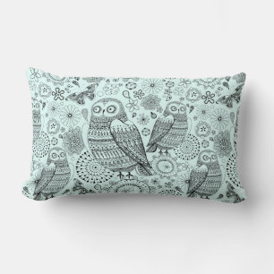 Owl Pattern Lumbar Cushion