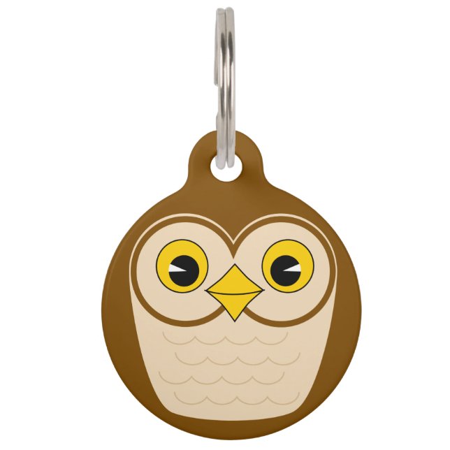 owl pet ID tag (Front)