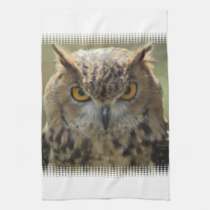 Owl Photo Kitchen Towel