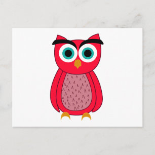 Owl Photo Print Invitation Postcard