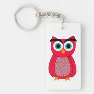 Owl Photo Print Key Ring