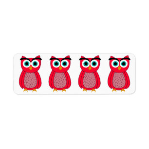 Owl Photo Print Return Address Label
