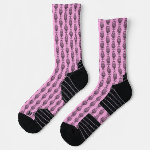 Owl (pink) - Athletic Socks