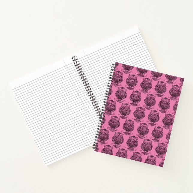 Owl (pink) - Notebook (Inside)