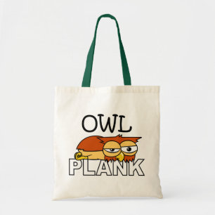 Owl Plank Tote Bag