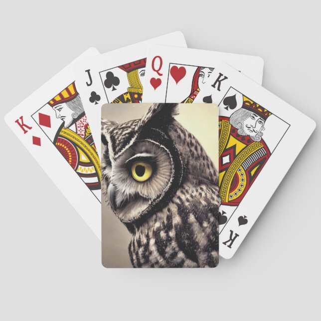 Owl Playing Cards (Back)