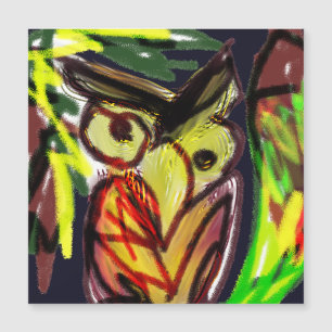 Owl playing night 