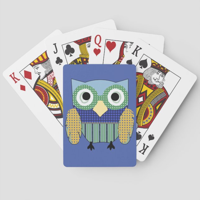 Owl Poker Face Playing Cards (Back)