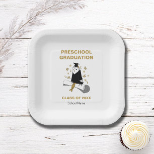 Owl Preschool / Kindergarten Graduation Party Paper Plate