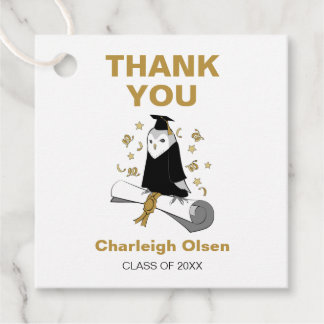 Owl Preschool / Kindergarten Graduation Thank You Favour Tags