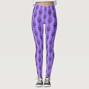 Owl (purple) - Leggings