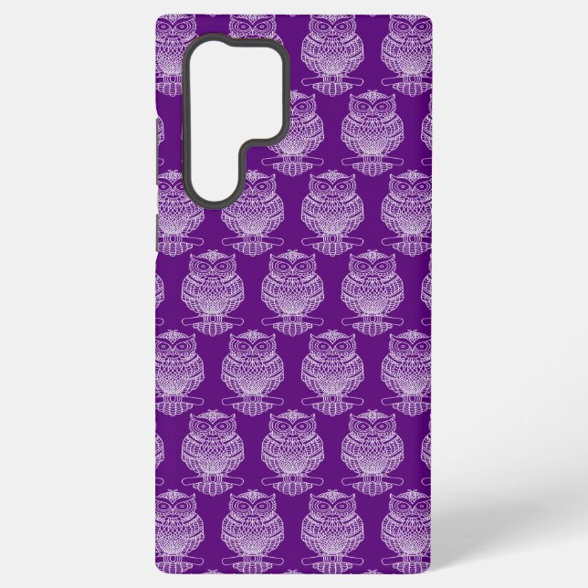Owl (purple) - Samsung (S22 Ultra) Case (Back)