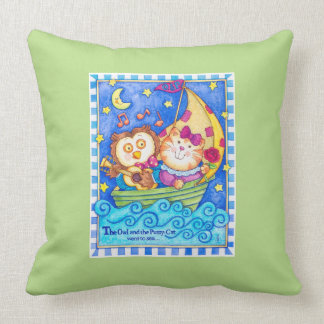 Owl & Pussycat Nursery Pillow