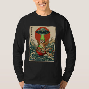Owl Ramen UFO Funny Japanese Anime Men Women Kids T-Shirt