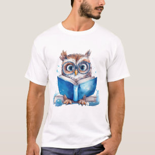 Owl Read Book T-Shirt
