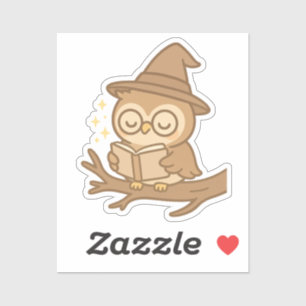 Owl Reading a Spell Book