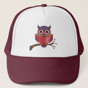 Owl Reading Trucker Hat