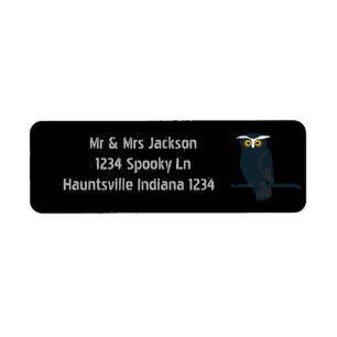 Owl Return Address Label